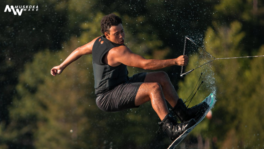 man wakeboarding in Muskoka